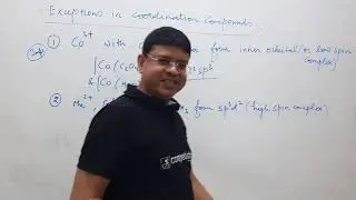 Important Exceptions in Coordination Compounds | JEE MAIN 2021 | JEE ADVANCED 2021