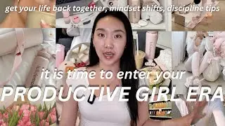 how to EXIT your LAZY GIRL ERA ✨ how to be productive, get your life together, discipline tips, vlog