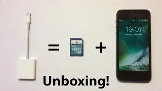 Apple's Ligtning to SD Card Camera Reader Unboxing!