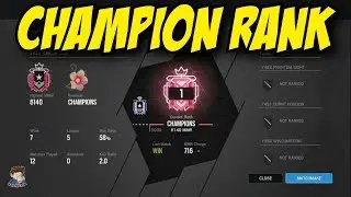 New Rainbow Six Siege Champion Rank! & Squad Reverse friendly fire!