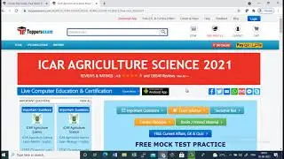 ICAR Agriculture Science 2021 Free Mock Test Series, eBook, Printed Material, Important Questions