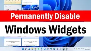 How to Disable Windows 11 Widgets | How to Remove Widgets in Windows 11