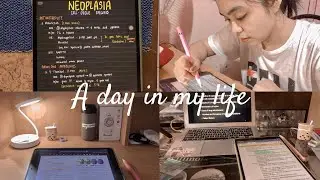 MED SCHOOL FROM HOME: Day in the Life of a Med Student during Lockdown (study vlog)