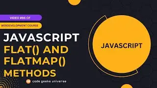 How to Use the JavaScript Array flat() and flatMap() Methods 🚀 | Web Development Tutorial#96