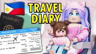Family Travel Diaries to the PHILIPPINES with my NEWBORN! (Roblox Berry Avenue Rp)