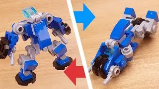 Как собрать конструктор-трансформер из мини-мотоцикла из кубиков LEGO - Motor Chrome