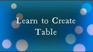 Creating a Table  in MySQL using PHP 720p and 1080p full HD video | Free Projects1
