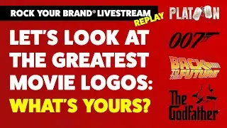 Reviewing great movie logos 🎥 The Rock Your Brand Weekly Live Stream 🤘 Replay