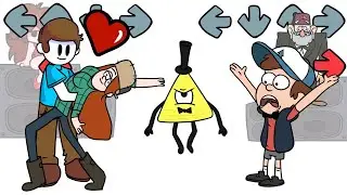 FNF Spooky Battle with  Gravity Falls Characters | Friday Night Funkin' Animation