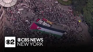 Protesters march for Gaza in NYC's Union Square