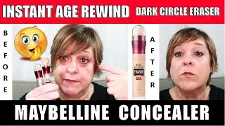 MAYBELLINE INSTANT AGE REWIND CONCEALER | DOES THIS ERASE DARK CIRCLES?? | REVIEW + TRY ON