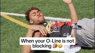 When your O-Line is not blocking‼️🤣
