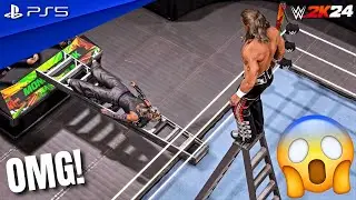 WWE 2K24 - Jeff Hardy vs. Shawn Michaels - Ladder Match For The WWE Championship | PS5™ [4K60]