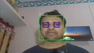 Face and eyes detection with opencv python | Object detection on live video