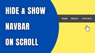 Hide and Show Navbar On Scroll With JavaScript | HowToCodeSchool.com