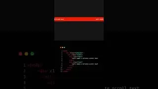 Infinite Text Slider Animation | CSS Animation