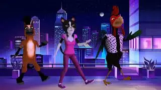 Шаффл на крыше 3D Танцы