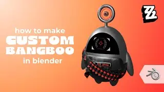 How I Made a Custom Bangboo from Zenless Zone Zero | Blender 4.2 Modeling Process