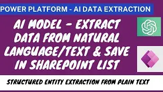 PowerApps - Extract Data from Natural Language Text using AI
