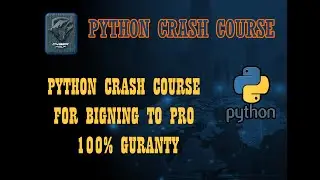 PYTHON CRASH COURSE - LEARN PYTHON  - PYTHON BIGNNING TO  PRO #python  #cyberwolf  .