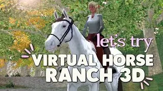 Trying Virtual Horse Ranch 3D! ft. maddy - An Interesting Horse Game