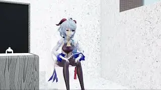 【MMD】(request)Farting in the toilet of Ganyu ［girl fart animation］
