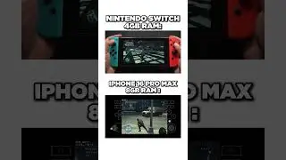 NINTENDO SWITCH 4GB RAM VS IPHONE 16 PRO MAX 8GB RAM 