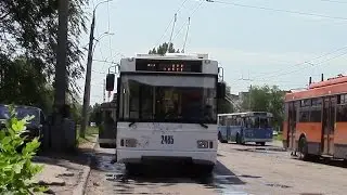 Тролза Оптима 2485 поездка по летнему городу г Тольятти