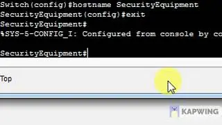 HostName & Password on Cisco Packet Tracer
