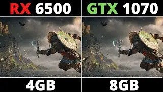 RX 6500 XT VS GTX 1070 - BENCHMARK TEST IN 12 GAMES