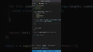 Javascript capitalise first letter #javascript #js #webdev #shorts