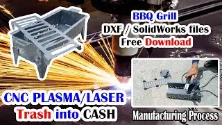 Turn Your CNC Plasma Trash into Cash and Make extra Money | BBQ Grill on CNC Plasma Free DXF files