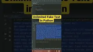 Generate Unlimited Fake Text in Python