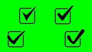 Animated Check ☑ Box Green Screen | Check box green screen 