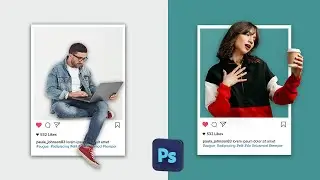 3D Pop Out Effect for Instagram in Photoshop | Photoshop Tutorial # 3