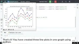 📊 How to Create Multiple Line Plots in Python (Matplotlib & PyCharm Tutorial)