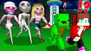 I FOUND SCARY WHITE GHOST FAMILY IN MINECRAFT| MINECRAFT HORROR |