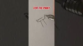 how to draw Open hand ✋