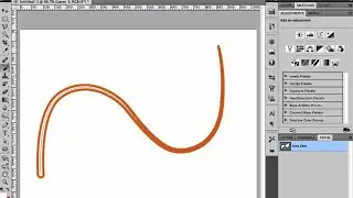 Photoshop Beginner Tutorial: Using Brush to Stroke a Path in Photoshop (& Tapering the Line)