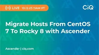 Migrate Hosts From CentOS 7 To Rocky 8 with Ascender