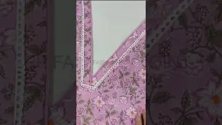 V Neck Design Cutting and Stitching