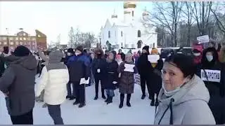 Народный сход в Невской Дубровке 