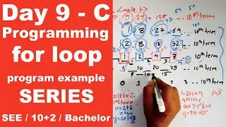 Series using for loop in C || Program example || Day 9 || Readersnepal