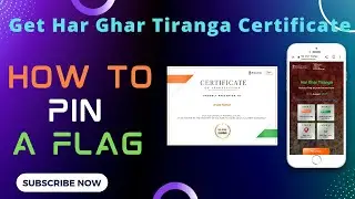 How to Pin A Flag | Get HAR GHAR TIRANGA Certificate | Har Ghar Tiranga Campaign | 75th Independence
