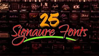 FREE FONTS DOWNLOAD  | 25 Unique Signature Fonts