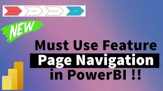 New Feature : Use this for Page Navigation in PowerBI | MI tutorials