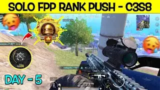 Day - 5 🔥🇵🇰 | GOLD / PLATINUM TO SOLO FPP CONQUEROR 🥵 SOLO FPP CONQUEROR IN C3S8 😍#solofpprankpush