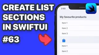 List Section in SwiftUI (SwiftUI Section Header, SwiftUI List Section, SwiftUI Section Footer)