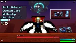 Roblox Balanced Craftwars Zoog Mothership Bossfight