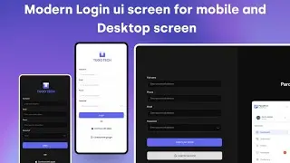 How to design a modern login and register form for mobile and desktop in figma (light + dark mode)